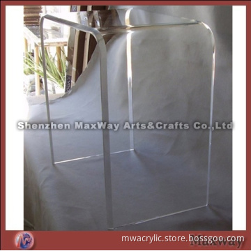 Clear rectangle acrylic side table